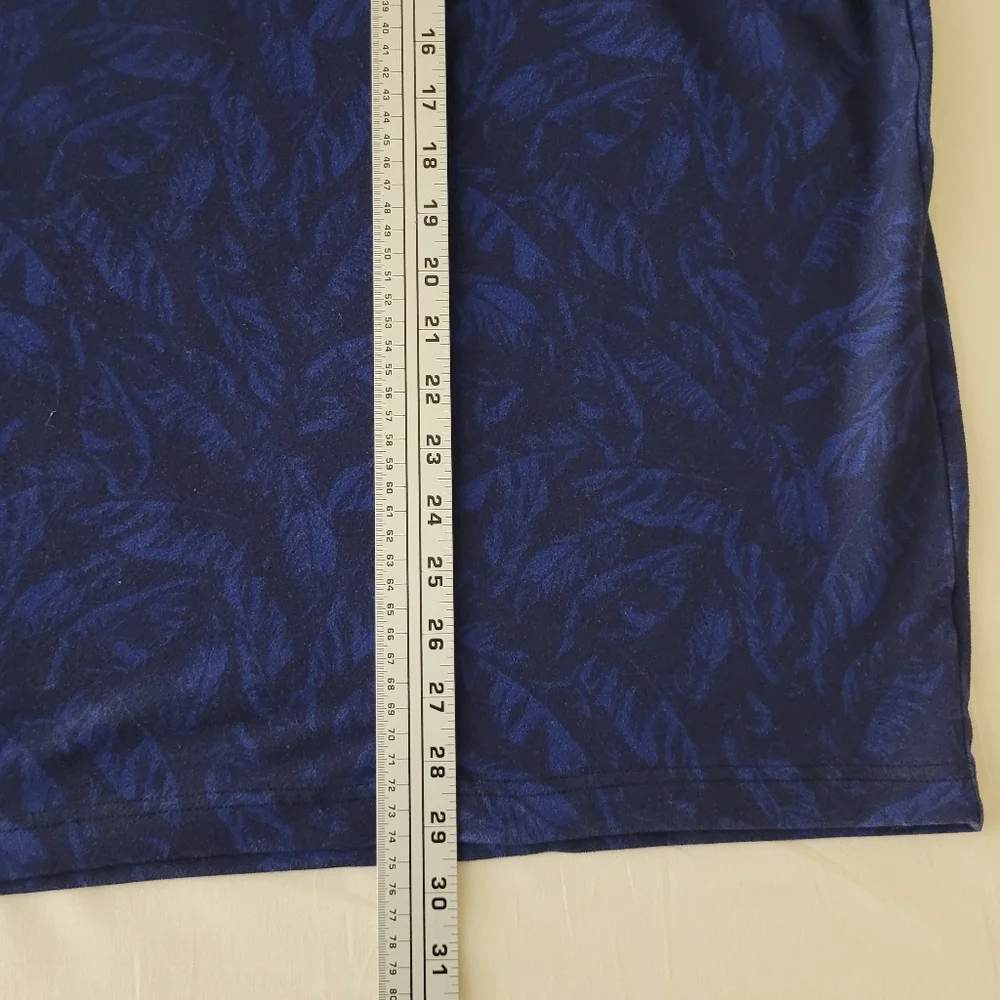 Johnnie O 1/4‎ Zip Pullover Blue Wake Trooper Leaves Performance Golf Mens XL